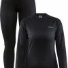 Craft Core Dry Baselayer Thermoset Dames - Zwart - Maat XXL
