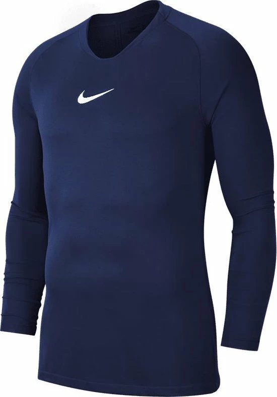 Nike Park Dry First Layer Longsleeve Thermoshirt - Maat S - Mannen - Navy/wit 7 Nike Park Dry First Layer Longsleeve Thermoshirt - Maat S - Mannen - Navy/wit - Afbeelding 5