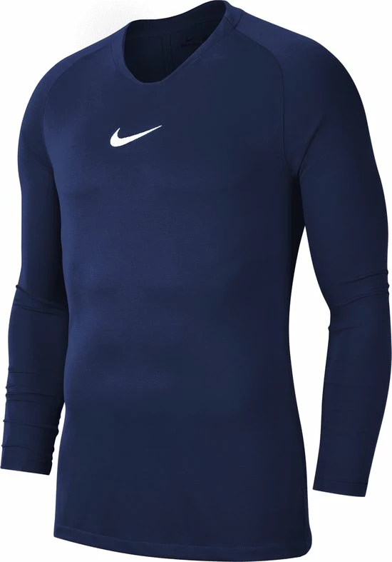 Nike Park Dry First Layer Longsleeve Thermoshirt - Maat S - Mannen - Navy/wit 6 Nike Park Dry First Layer Longsleeve Thermoshirt - Maat S - Mannen - Navy/wit - Afbeelding 4