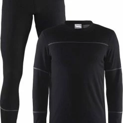 Craft Baselayer Set Thermoset Heren - Black/Granite - Maat XL -CeLaVi winkel 550x791 3