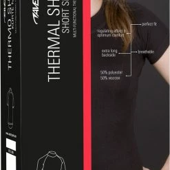 Avento Thermoshirt Korte Mouw - Vrouwen - Zwart - Maat 38 -CeLaVi winkel 550x791 4