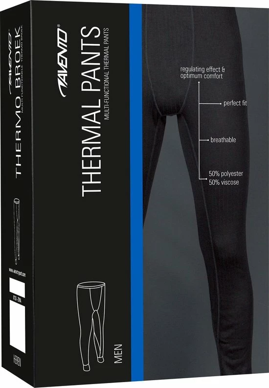 Avento Thermobroek - Mannen - Zwart - Maat XXL 6 Avento Thermobroek - Mannen - Zwart - Maat XXL - Afbeelding 4
