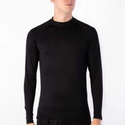 Avento Shirt Base Layer Lange Mouw - Mannen - Zwart - Maat S -CeLaVi winkel 550x799