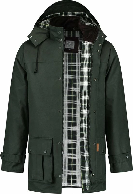 MGO Leisure Wear MGO Leisure William Wax Parka Outdoorjas Heren - Maat XXL 3 MGO Leisure Wear MGO Leisure William Wax Parka Outdoorjas Heren - Maat XXL