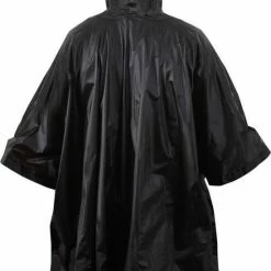 Combi-Label Regenponcho - Herbruikbaar - Herbruikbare Poncho - Volwassenen - Zwart