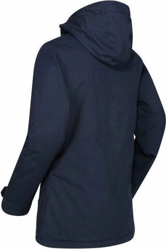 Bergonia II Waterdichte, Geïsoleerde Regenjas Met Capuchon Van Regatta Voor Dames, Outdoorjas, Marineblauw Blauw 11 Bergonia II Waterdichte, Geïsoleerde Regenjas Met Capuchon Van Regatta Voor Dames, Outdoorjas, Marineblauw Blauw - Afbeelding 9