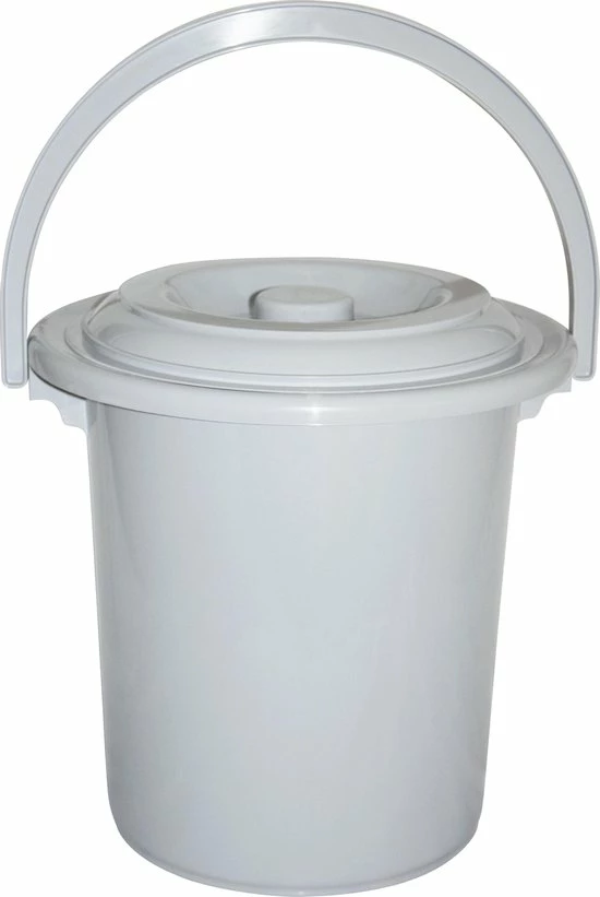 Curver Toiletemmer Met Deksel - 10L - 31 Cm - Lichtgrijs 5 Curver Toiletemmer Met Deksel - 10L - 31 Cm - Lichtgrijs - Afbeelding 3