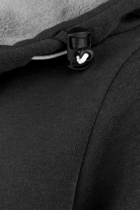 BJØRNSON Sigrid Sweatvest Dames - Teddy Gevoerd - Hoodie - Maat 46 - Zwart 8 BJØRNSON Sigrid Sweatvest Dames - Teddy Gevoerd - Hoodie - Maat 46 - Zwart - Afbeelding 6