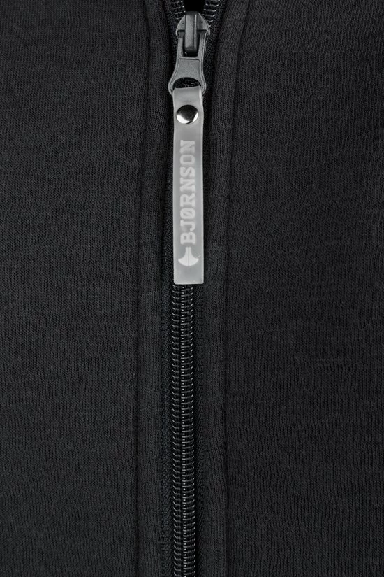 BJØRNSON Sigrid Sweatvest Dames - Teddy Gevoerd - Hoodie - Maat 46 - Zwart 6 BJØRNSON Sigrid Sweatvest Dames - Teddy Gevoerd - Hoodie - Maat 46 - Zwart - Afbeelding 4