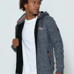 The Wild Stream The Wildstream - Heren Vest - Fleece Gevoerd - Grof Gebreid - Model Italo - Medium Black-Maat XL -CeLaVi winkel 550x826 1