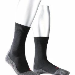 FALKE TK2 Explore Wandelsokken Warm Winter Zacht Thermisch Ademend Anti-blaar Antizweet Zonder Motief Met Elastische Boord Merinowol Zwart Heren Sportsokken - Maat 44-45 -CeLaVi winkel 550x826 2