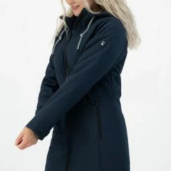 Kjelvik Dames Winterjas - Softshell Parka Dames - Tina - Blauw - Maat 50 -CeLaVi winkel 550x830 4