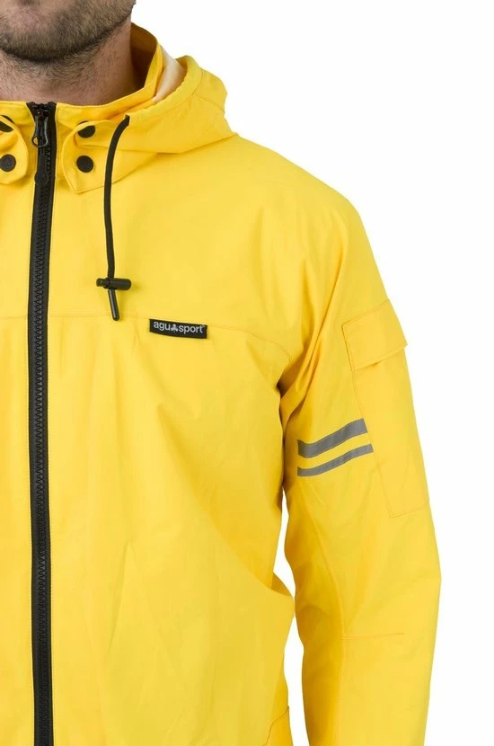 AGU Original Regenpak Essential - Geel/Zwart - M - Dames & Heren - Waterdicht & Ademend 10 AGU Original Regenpak Essential - Geel/Zwart - M - Dames & Heren - Waterdicht & Ademend - Afbeelding 8