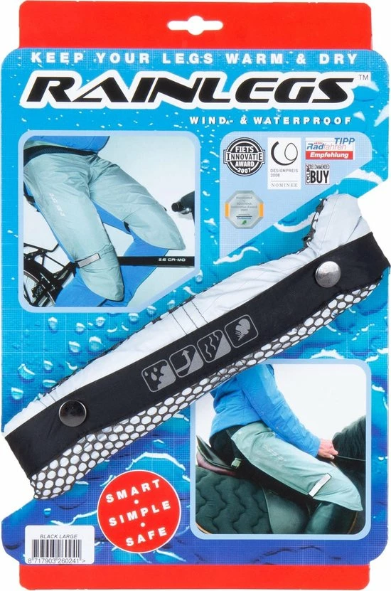 Rainlegs - Regenbroek - Zwart - Maat Medium 3 Rainlegs - Regenbroek - Zwart - Maat Medium